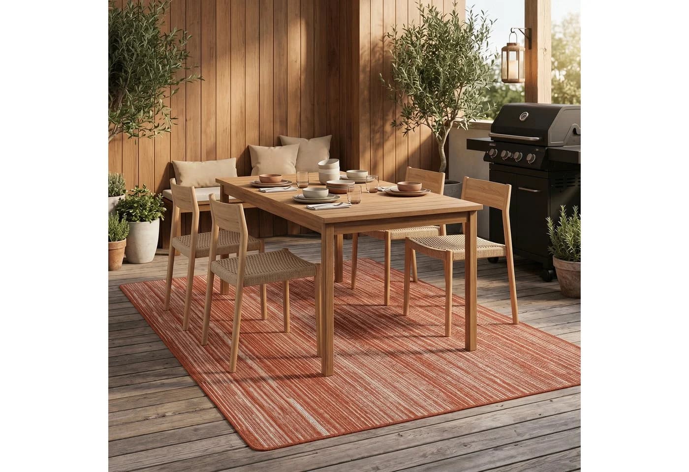 Snapstyle Outdoorteppich Newport Terrakotta Modern - Bild 2
