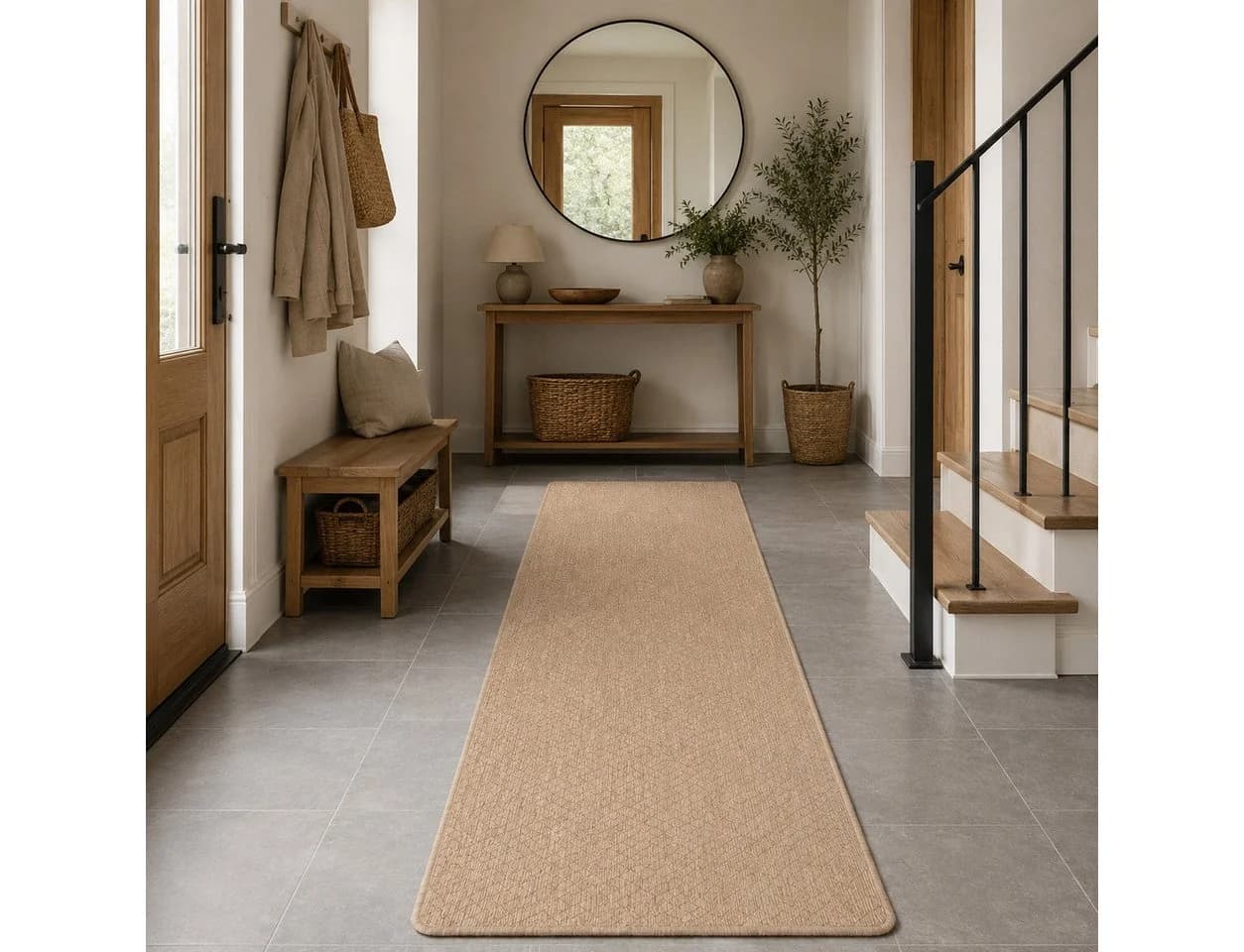 Snapstyle Läufer Porto In- & Outdoor Flachgewebe Beige - Bild 2