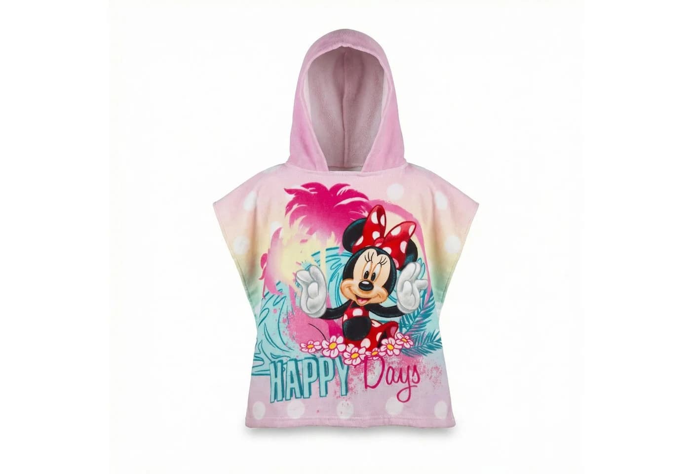 Disney Badeponcho Minnie Maus Kinder Mädchen Mikrofaser Kapuze - Bild 4