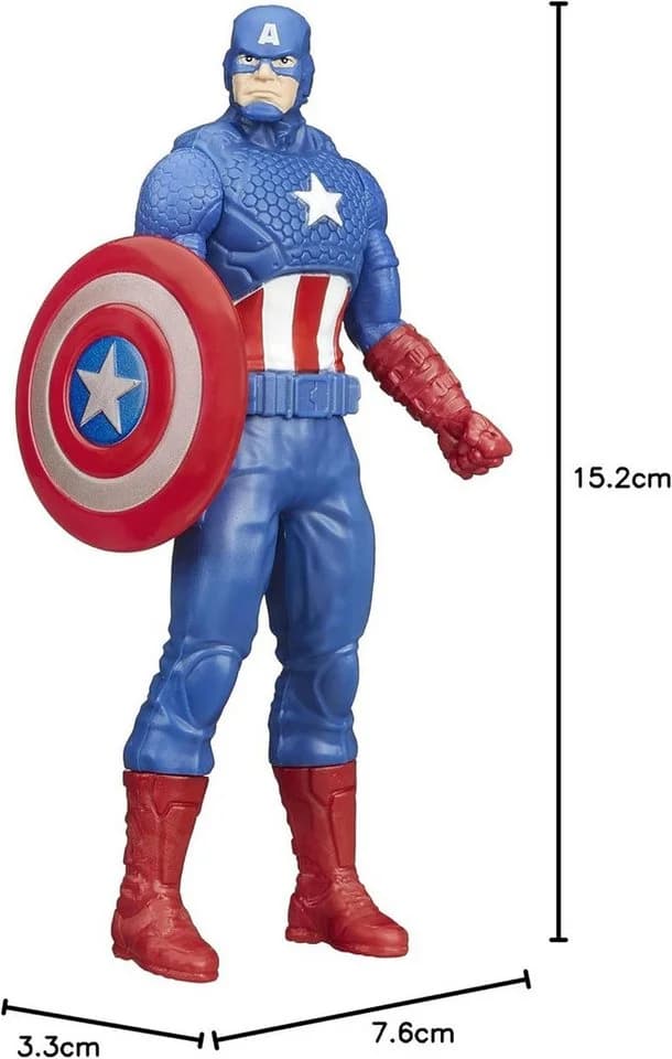 Marvel Actionfigur Marvel Avengers Hulk Iron Man Black Panther Captain Figur 15 cm - Bild 3
