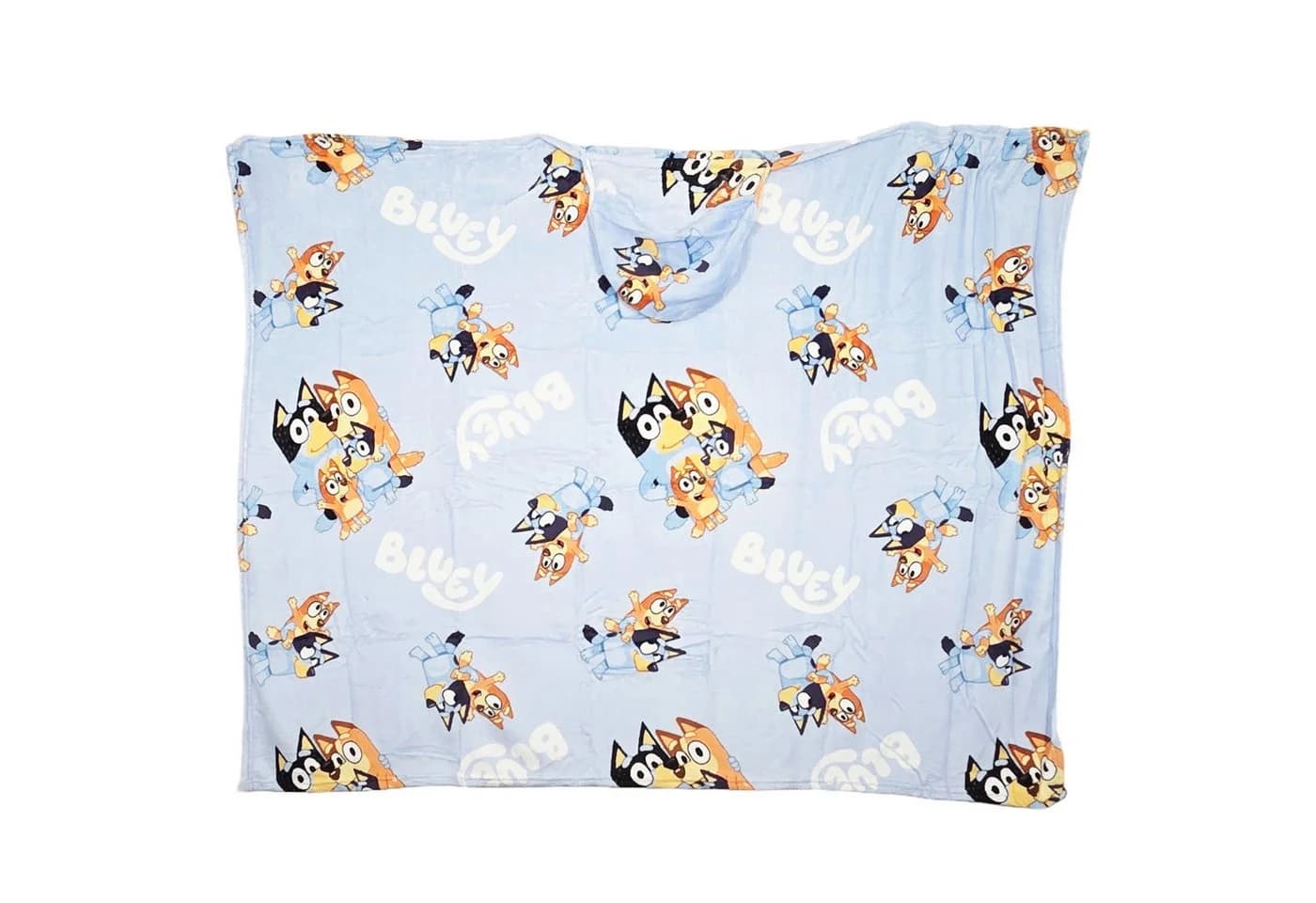 Bluey u Bingo Flanell Decke XL - Warme Kapuzen Kuscheldecke 120x150 cm - Bild 2