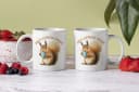 WS-Trend Anti-Stress Tasse Eichhörnchen Keramik 325ml Weiß Bild 1