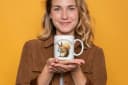 WS-Trend Anti-Stress Tasse Eichhörnchen Keramik 325ml Weiß Bild 3