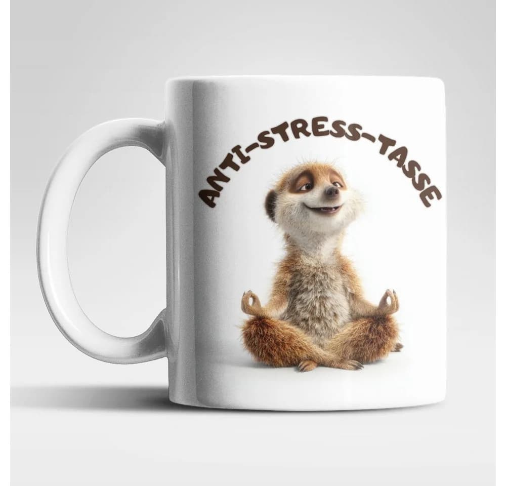 WS-Trend Anti-Stress Erdmännchen Keramiktasse 325 ml - Bild 2