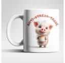 WS-Trend Anti-Stress Schweinchen Kaffeetasse Keramik 325 ml Bild 2