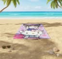 Hello Kitty & Kuromi Mikrofaser Strandtuch 70x140 cm Bunt Bild 1