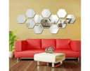 WS-Trend Wandspiegel Spiegelaufkleber 12er-Set Sechseck Acryl Bild 4