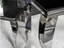 Feldmann-Wohnen Esstisch Prince Schwarzglas Chrom Bild 3