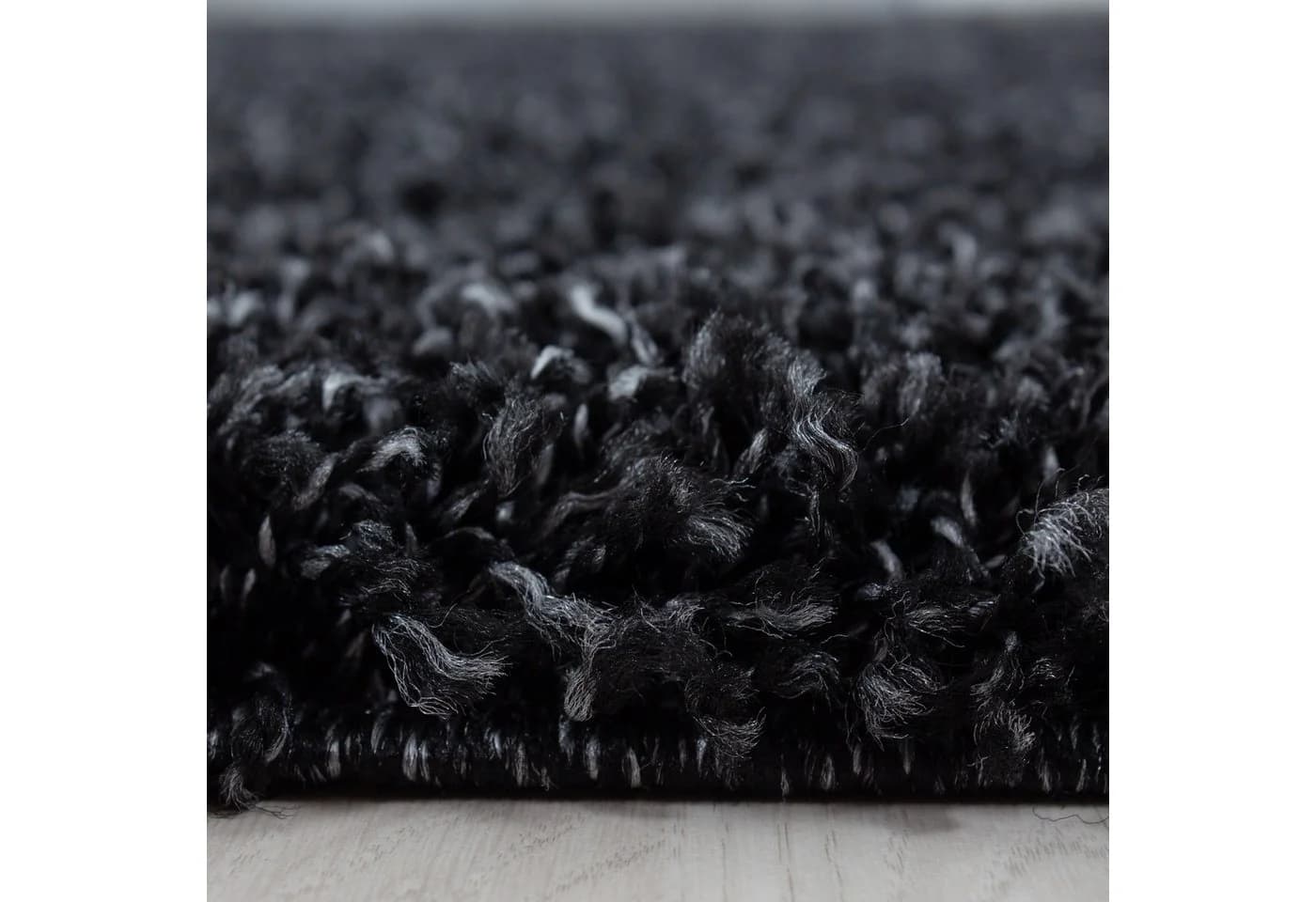 KADIMA DESIGN Teppich RHEIN Shaggy Anthrazit 60x110 cm