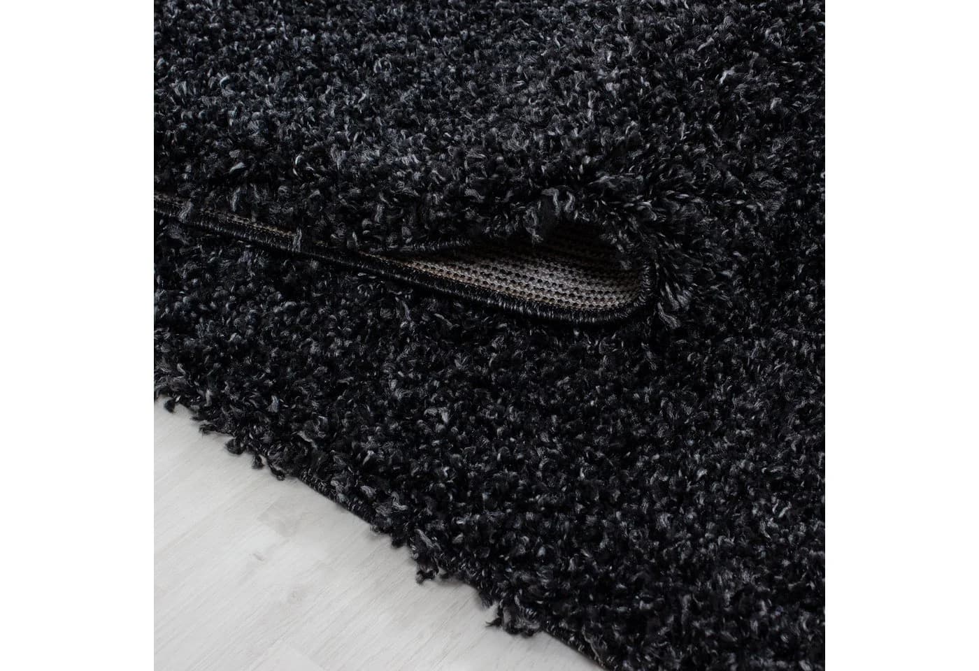 KADIMA DESIGN Teppich RHEIN Shaggy Anthrazit 60x110 cm - Bild 3