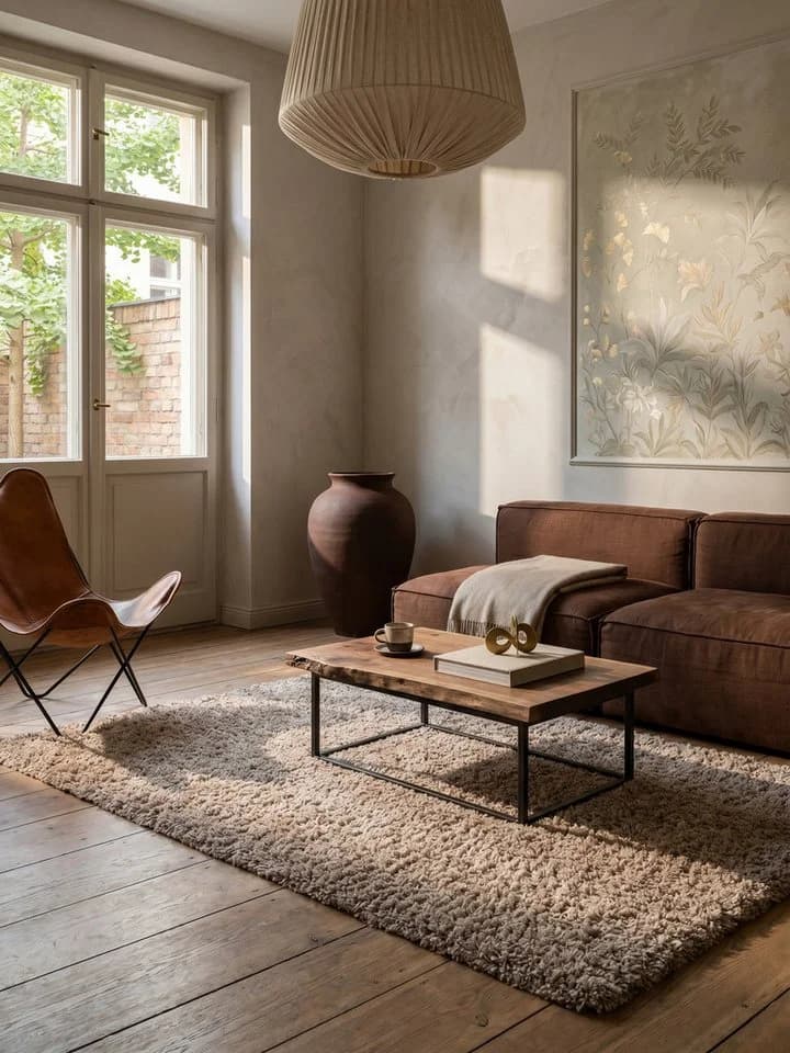 KADIMA DESIGN Teppich RHEIN Shaggy Grau 60x110 cm - Bild 4