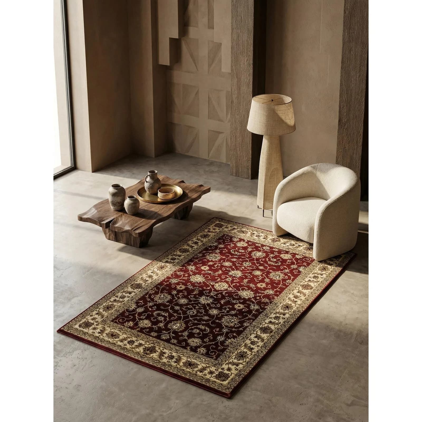 KADIMA DESIGN Teppich TANNHEIM Orientalisch Rot Kurzflor