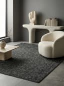 KADIMA DESIGN Teppich AMMER Kurzflor Anthrazit 60x100 cm Bild 2
