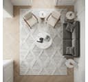 KADIMA DESIGN Teppich EISACK 3D-Effekt Grau Boho Bild 5