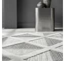 Kadima Design Teppich TALFER Grau Geometrisch 3D-Effekt Bild 2