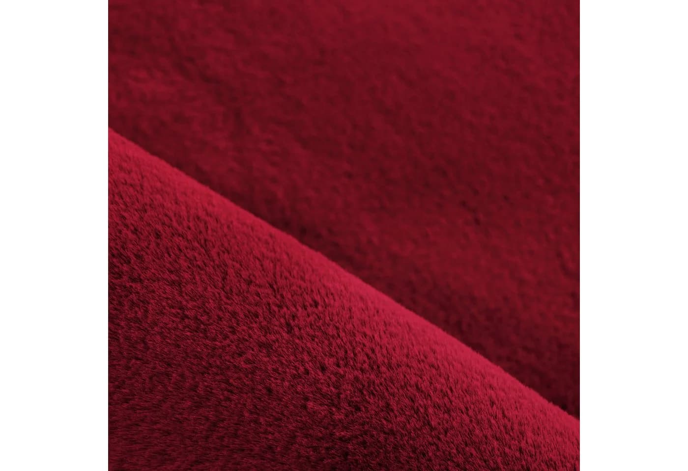 KADIMA DESIGN Teppich NECKAR Rot Kurzflor Maschinenwaschbar - Bild 4