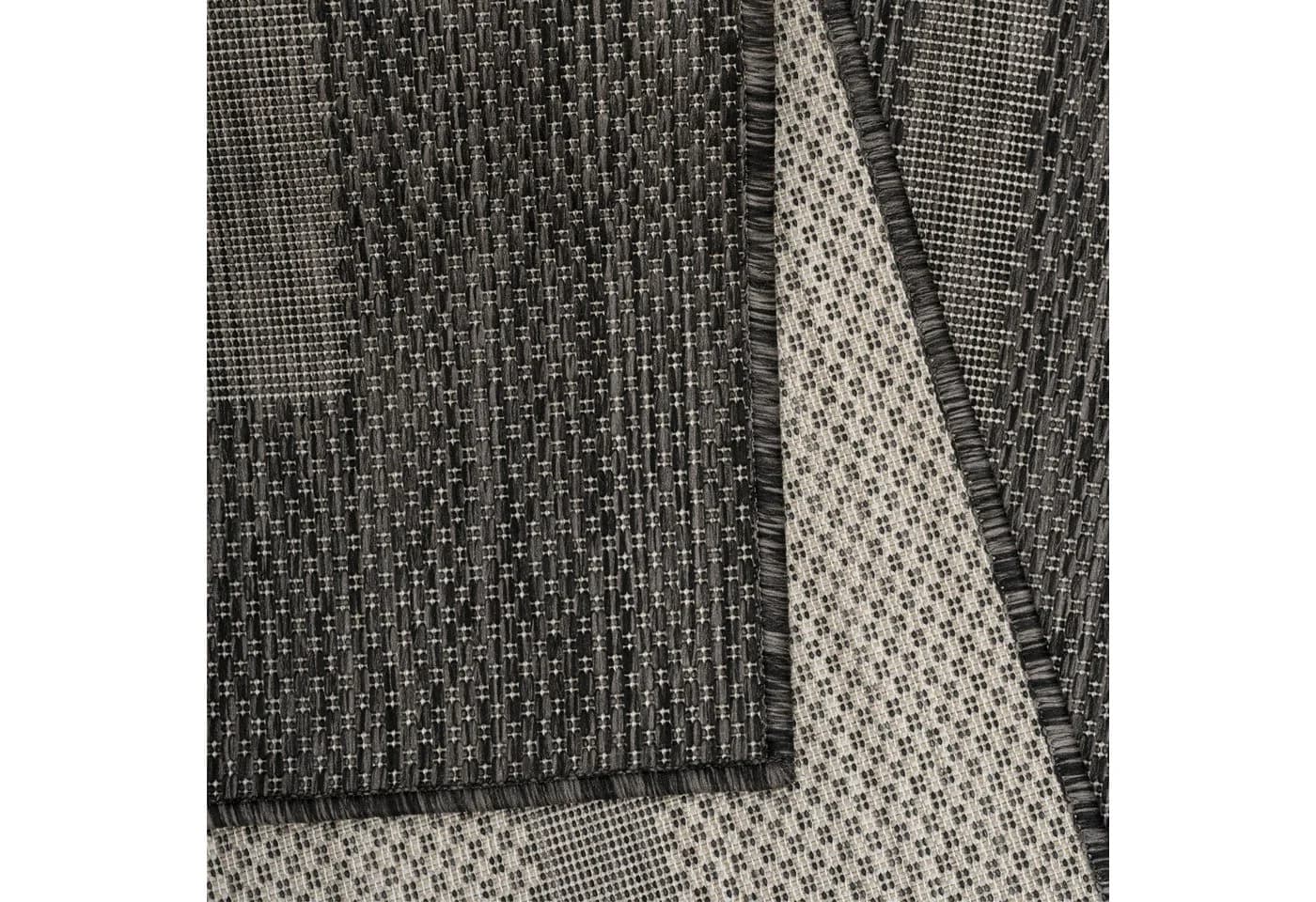KADIMA DESIGN Outdoorteppich ALSTER Schwarz UV-beständig - Bild 4