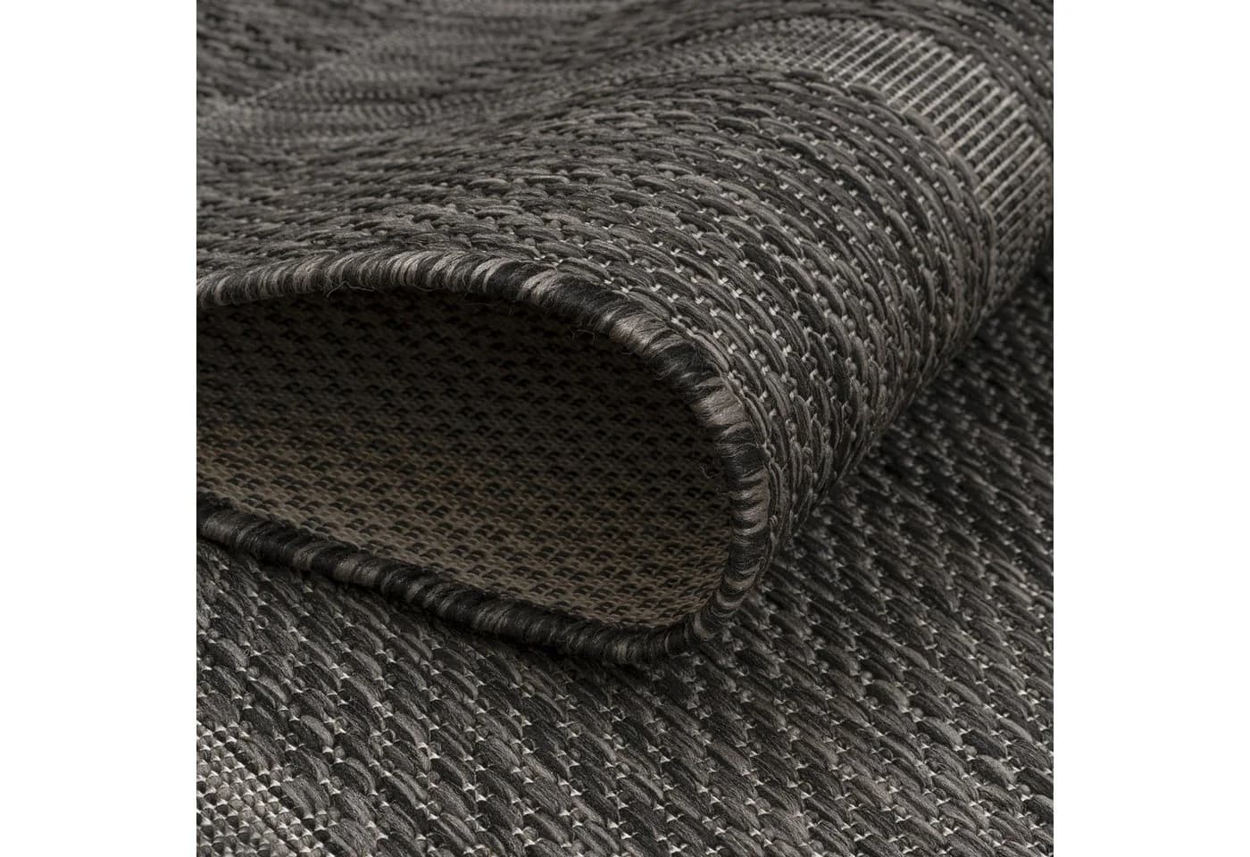 KADIMA DESIGN Outdoorteppich ALSTER Schwarz UV-beständig - Bild 5