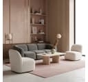 KADIMA DESIGN Teppich LECH Rosa Unifarben Kurzflor Bild 3