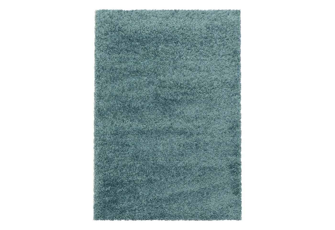 KADIMA DESIGN Shaggy Teppich Türkis 60x110 cm
