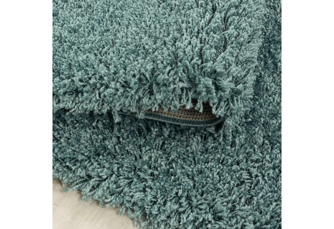 KADIMA DESIGN Shaggy Teppich Türkis 60x110 cm - Bild 5