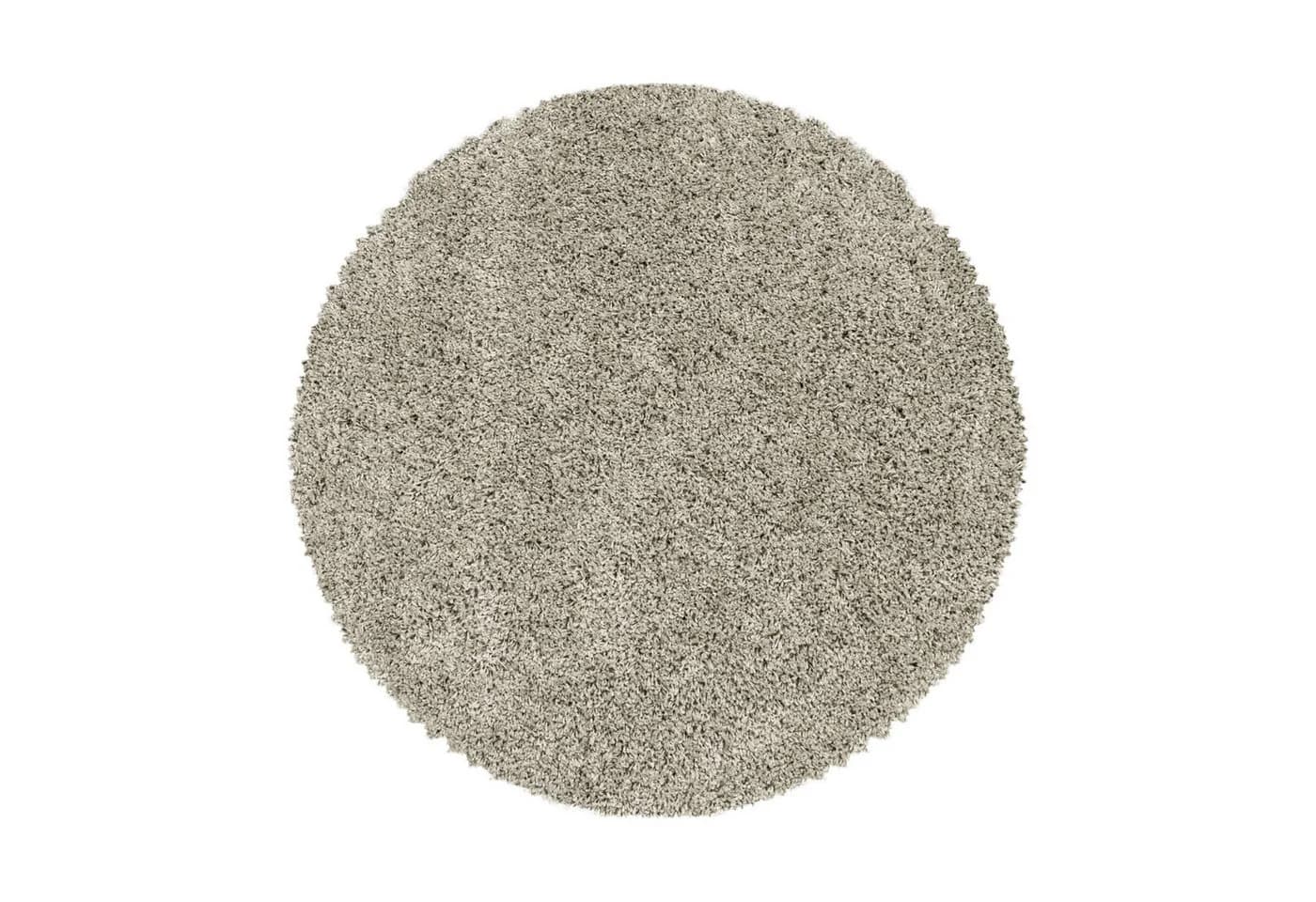 KADIMA DESIGN Shaggy Teppich SPREE Natur 80x80 cm
