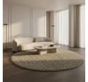 KADIMA DESIGN Shaggy Teppich SPREE Natur 80x80 cm Bild 2