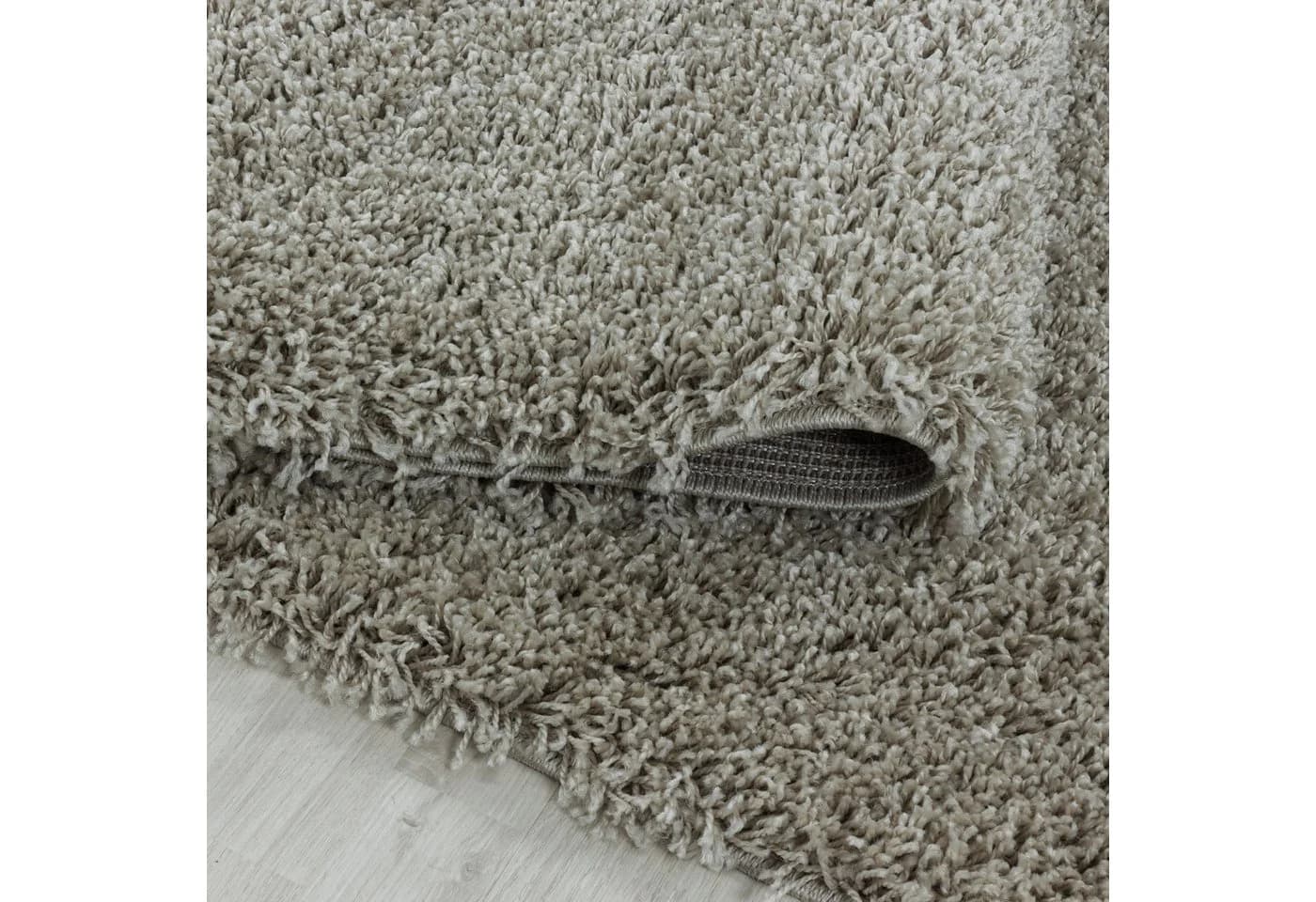 KADIMA DESIGN Shaggy Teppich SPREE Natur 80x80 cm - Bild 4