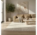 KADIMA DESIGN Teppich RIGI 3D-Effekt Creme Skandinavisch Boho Bild 3