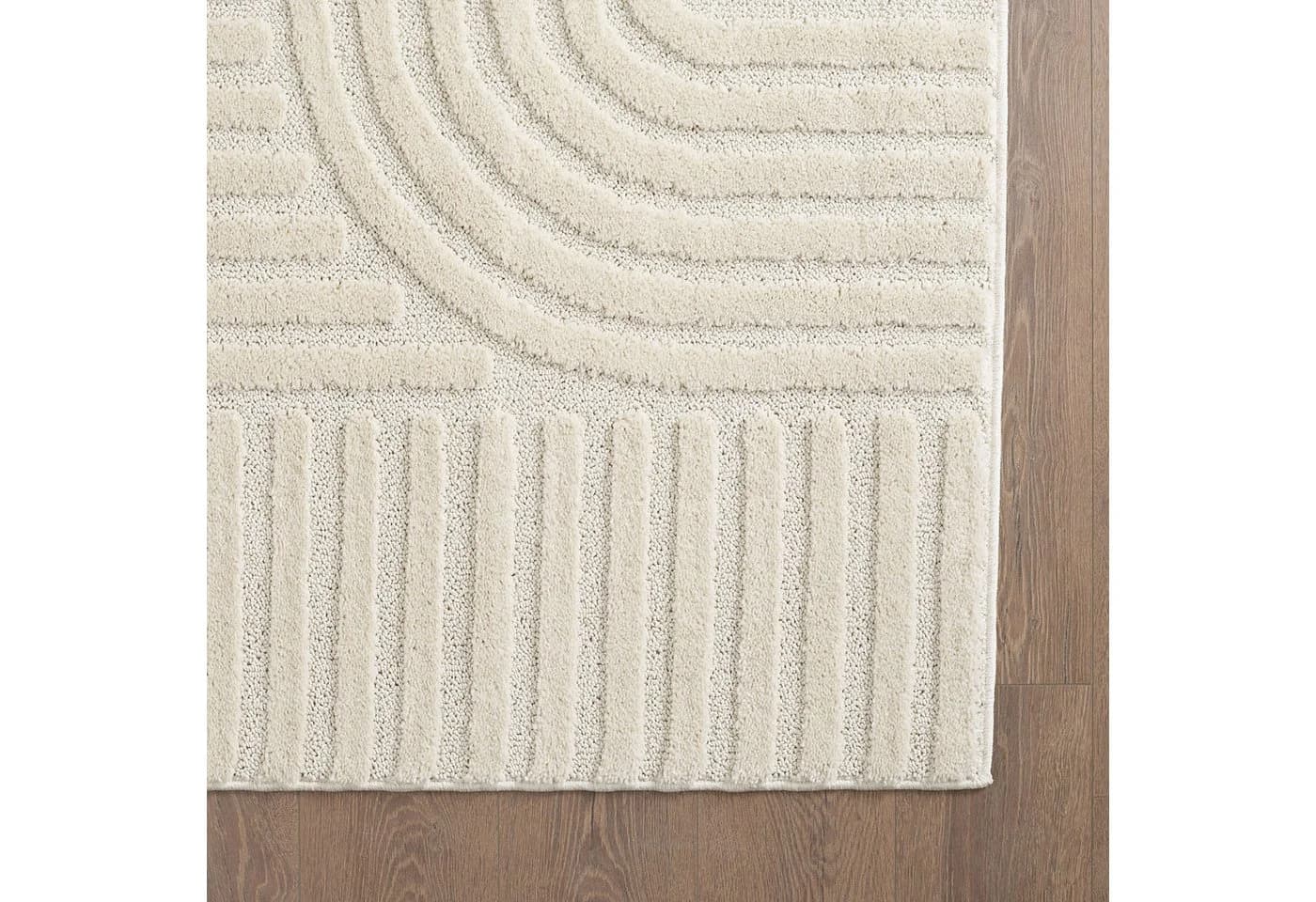 KADIMA DESIGN Teppich RIGI 3D-Effekt Creme Skandinavisch Boho - Bild 4