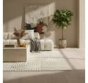 KADIMA DESIGN Teppich RIGI 3D-Effekt Creme Skandinavisch Boho Bild 5