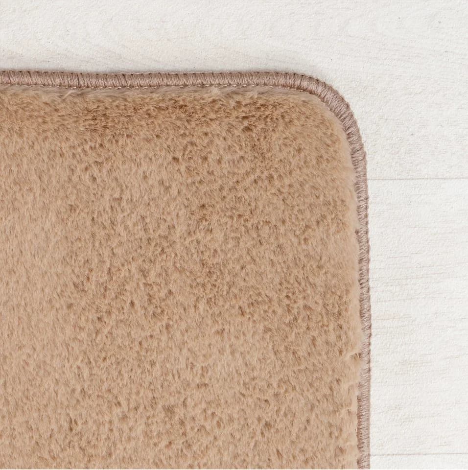 KADIMA DESIGN Teppich ISAR Beige Kurzflor Uni 80x80 cm - Bild 4