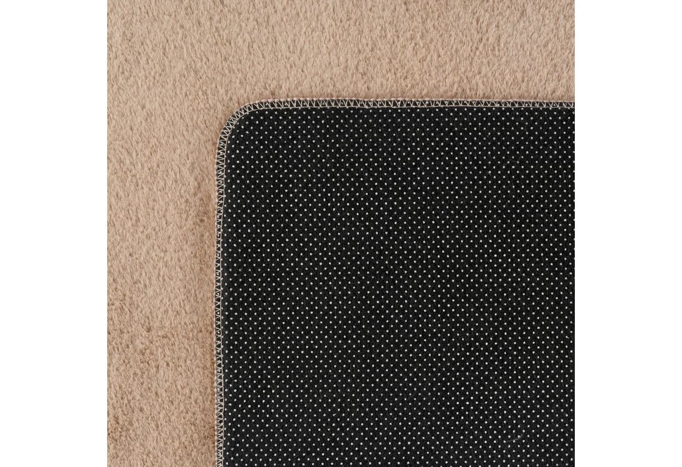 KADIMA DESIGN Teppich ISAR Beige Kurzflor Uni 80x80 cm - Bild 5