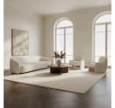KADIMA DESIGN Teppich ISAR Creme Kurzflor Waschbar Bild 3