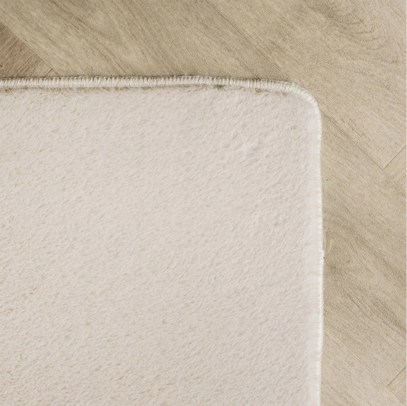 KADIMA DESIGN Teppich ISAR Creme Kurzflor Waschbar - Bild 4