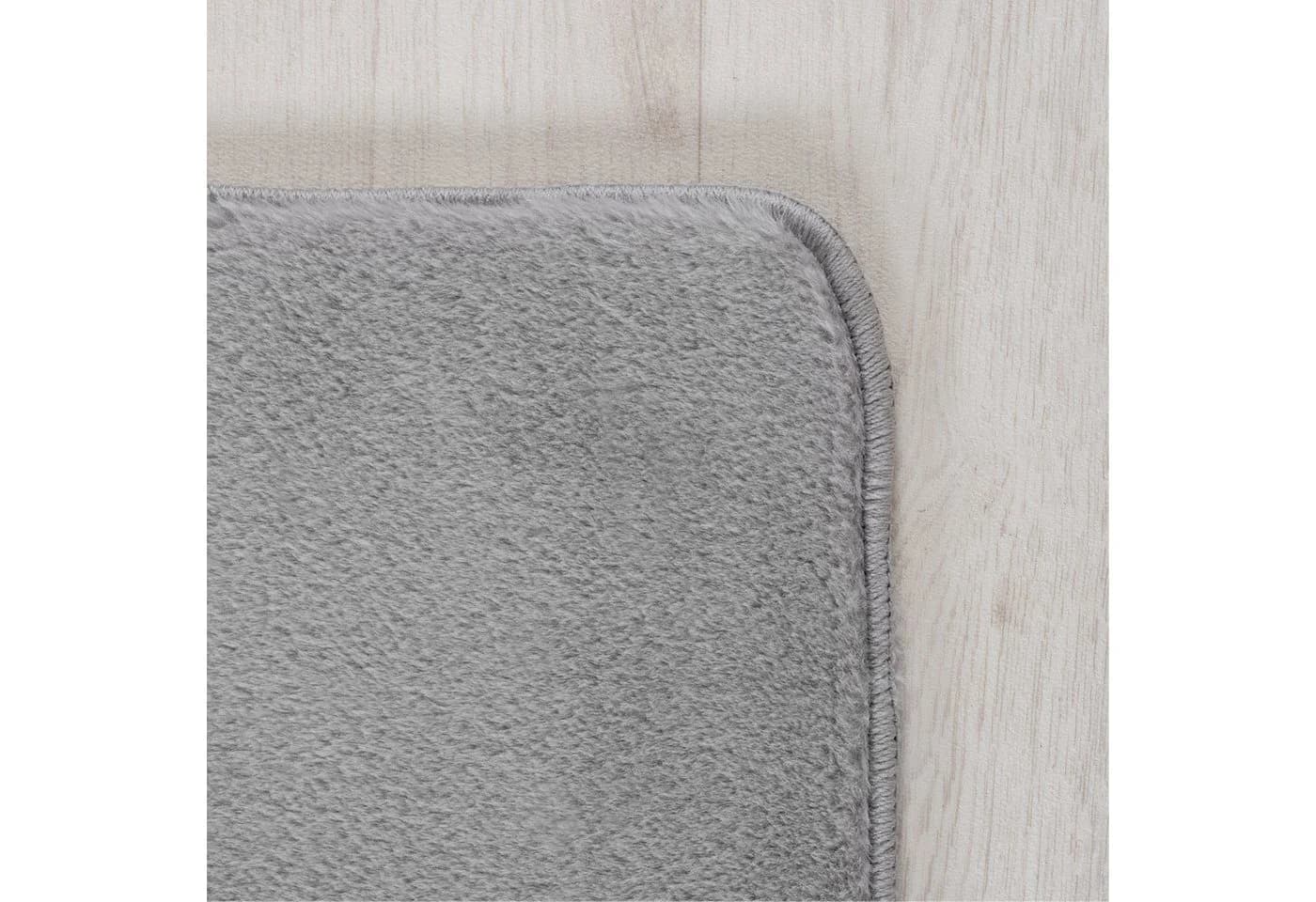 KADIMA DESIGN Teppich ISAR Silber Unifarben Kurzflor - Bild 4