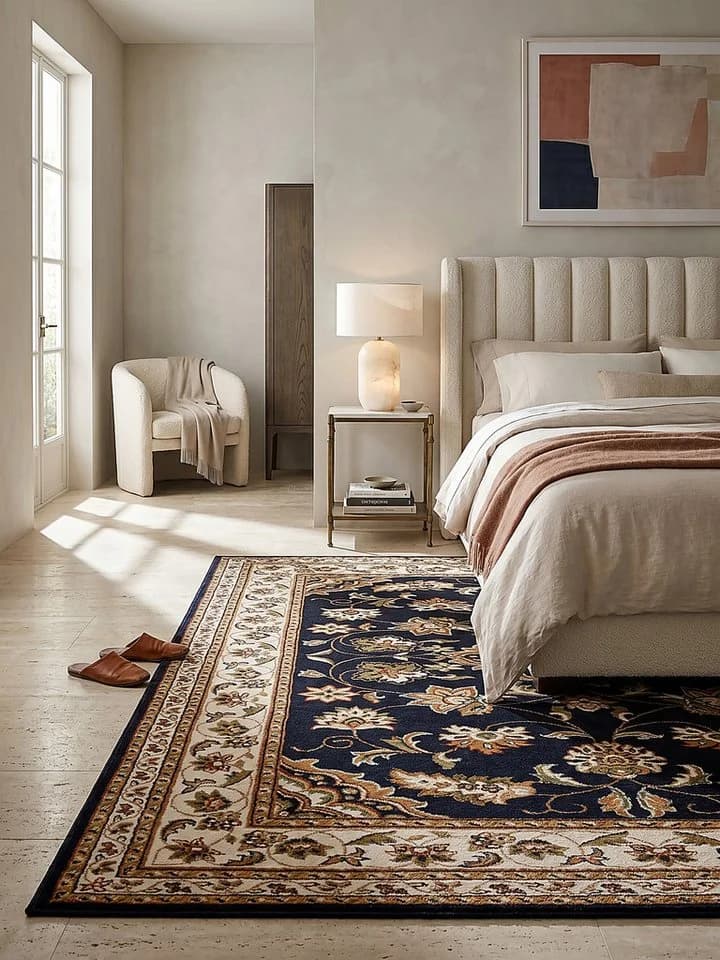 KADIMA DESIGN Teppich GLAZERT Dunkelblau Orientalisch - Bild 3