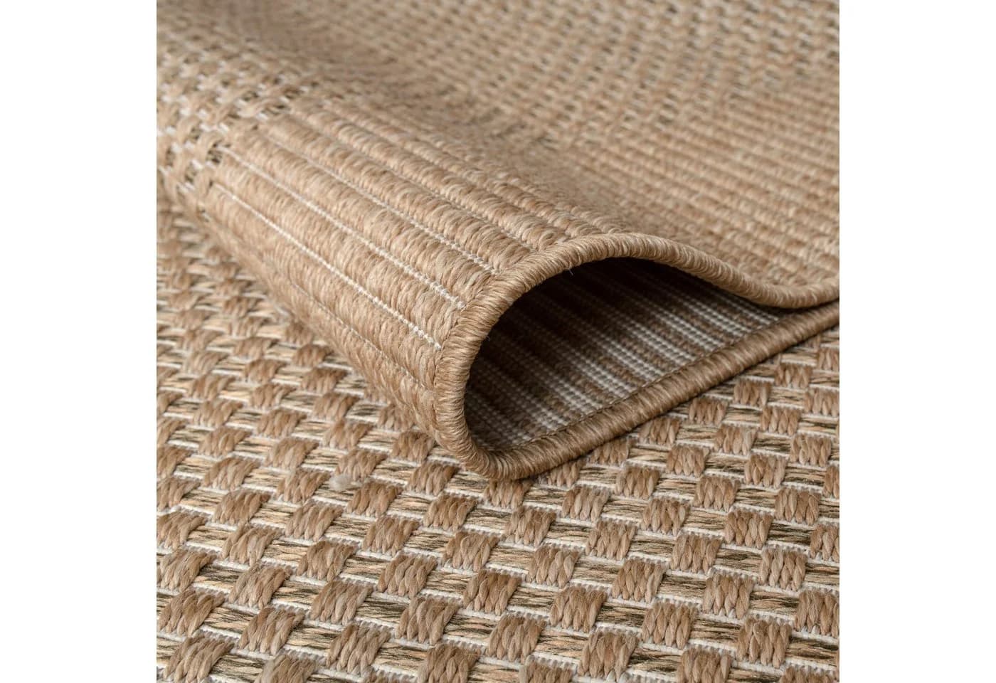 KADIMA DESIGN Teppich Beige Unifarben Bordüre Kurzflor - Bild 4