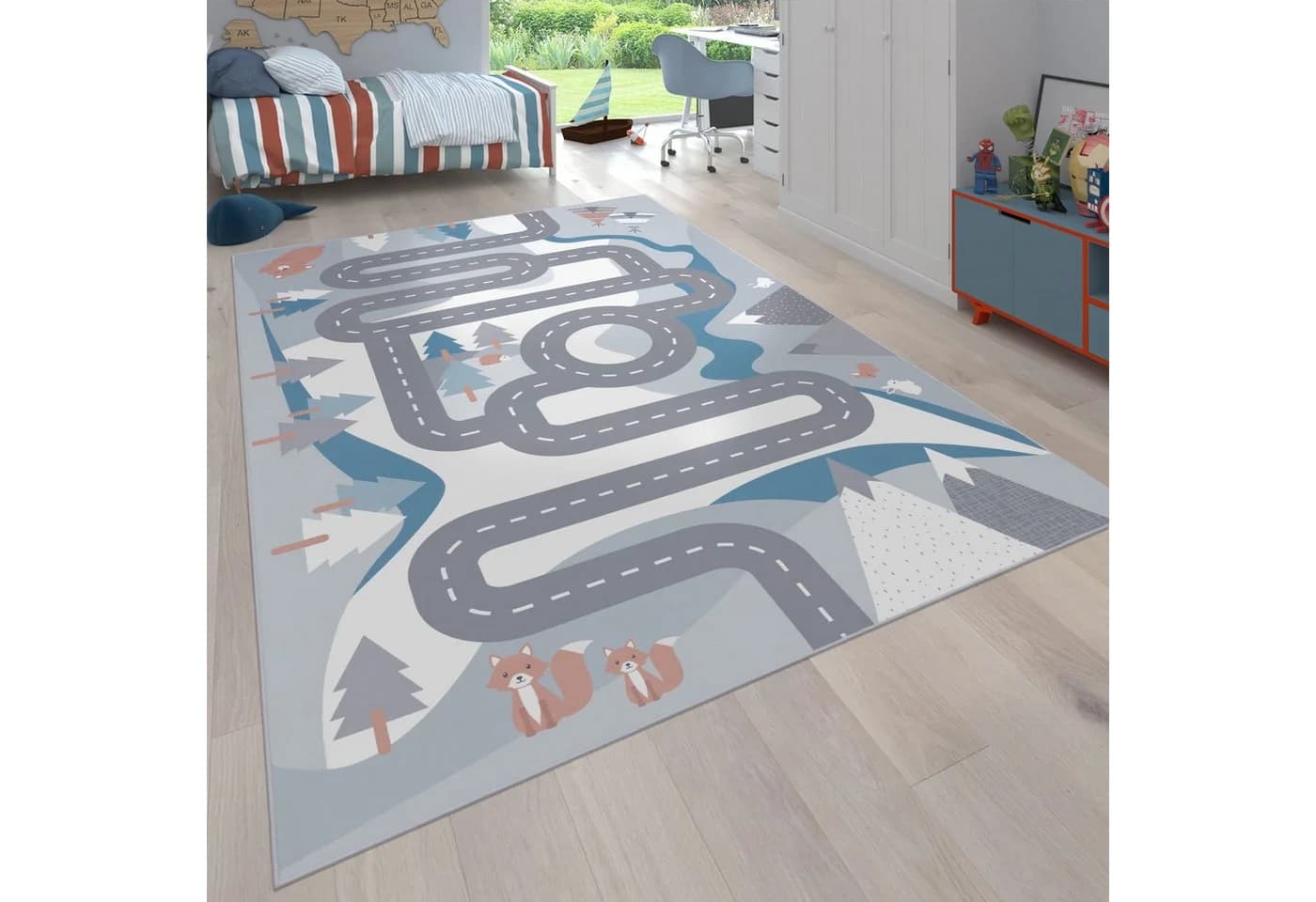 KADIMA DESIGN Kinderteppich Creme Rechteckig Polyester - Bild 2