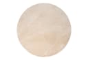 KADIMA DESIGN Teppich Kurzflor Rund Beige Bild 1