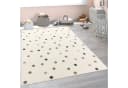 KADIMA DESIGN Kinderteppich Punkte Beige Schmutzabweisend Bild 2
