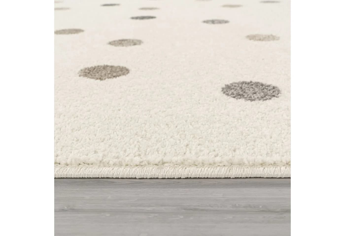 KADIMA DESIGN Kinderteppich Punkte Beige Schmutzabweisend - Bild 4