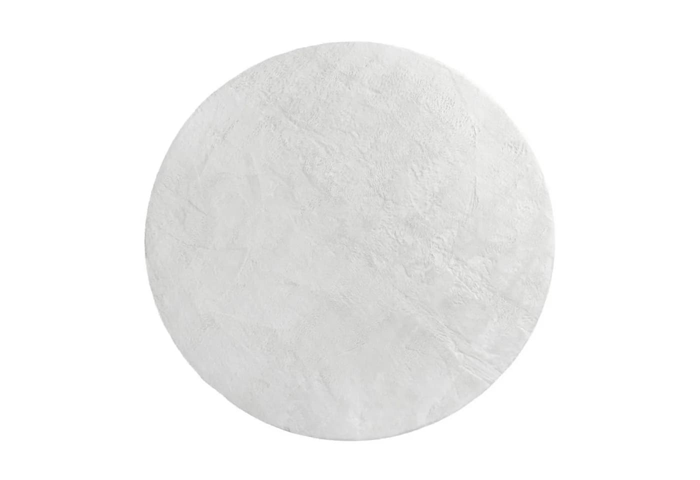 KADIMA DESIGN Teppich Kurzflor Rund 80D Weiß