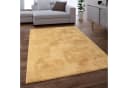 KADIMA DESIGN Teppich Einfarbig Gelb Kurzflor Bild 2