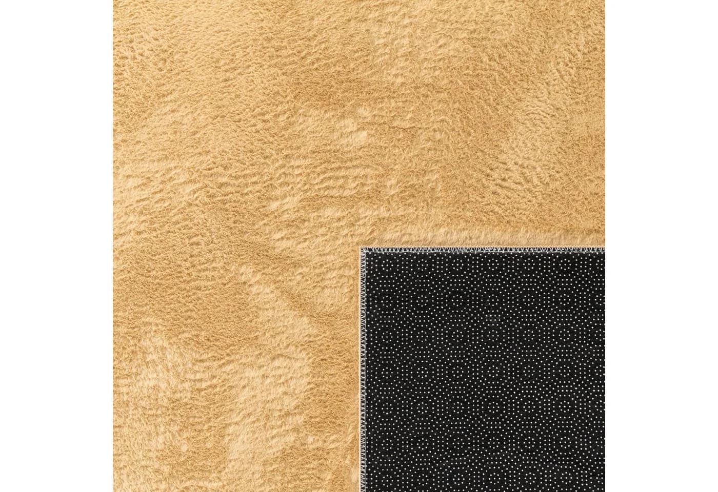 KADIMA DESIGN Teppich Einfarbig Gelb Kurzflor - Bild 5