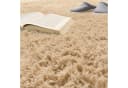 KADIMA DESIGN Shaggy Teppich Rund Beige Hochflor Waschbar Bild 2