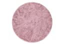 KADIMA DESIGN Teppich Rosa Rund Hochflor Shaggy waschbar Bild 2