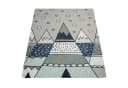 KADIMA DESIGN Kinderteppich Grau Bergmotiv Polyester Bild 1