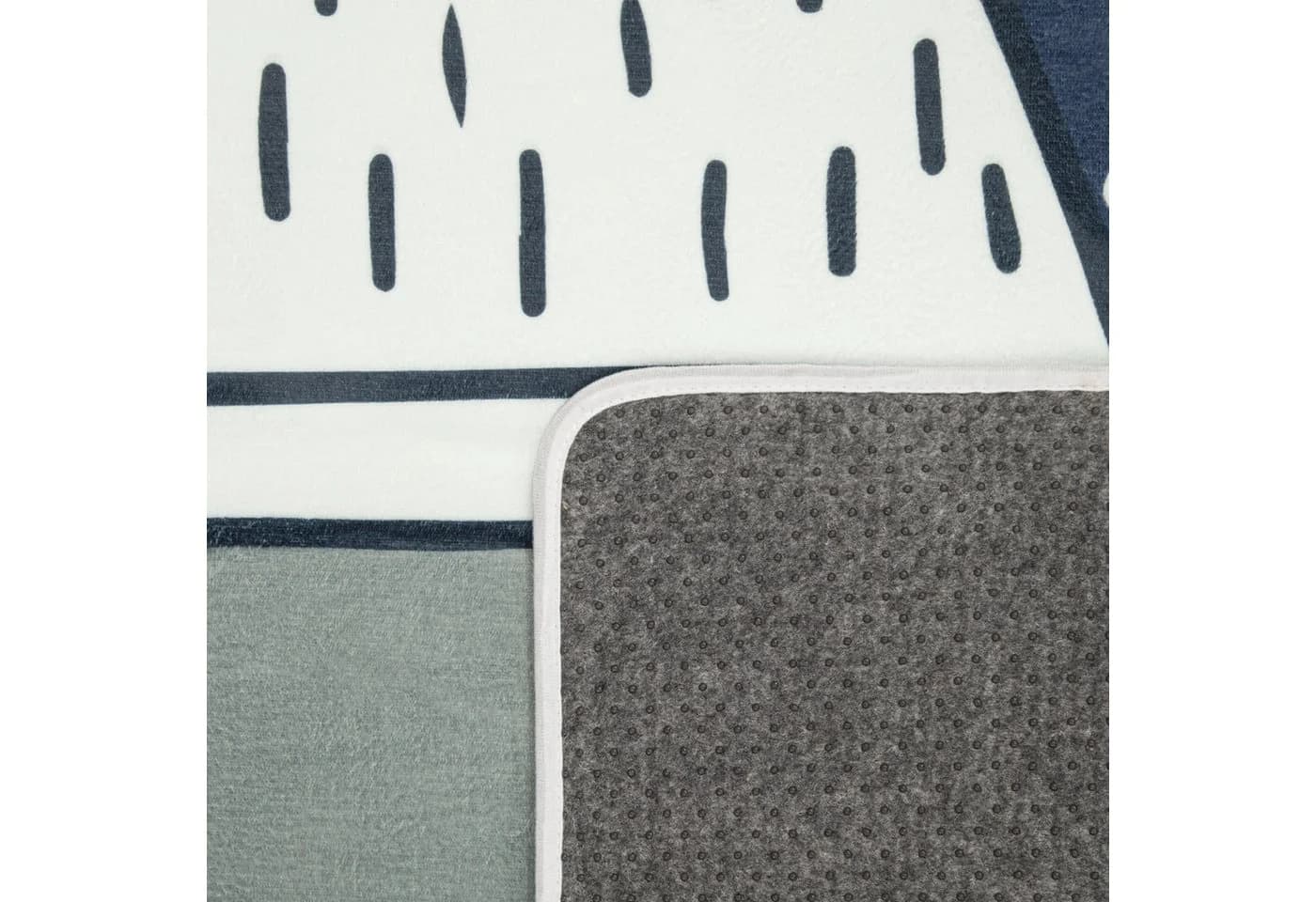 KADIMA DESIGN Kinderteppich Grau Bergmotiv Polyester - Bild 5