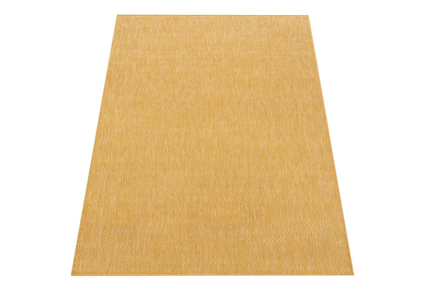 KADIMA DESIGN Teppich Läufer Unifarben Gelb Polypropylen